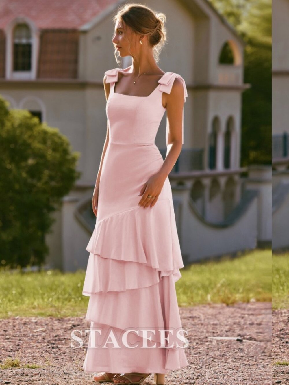 Pink dress for wedding guest or bridesmaid US size 4 (NWT)